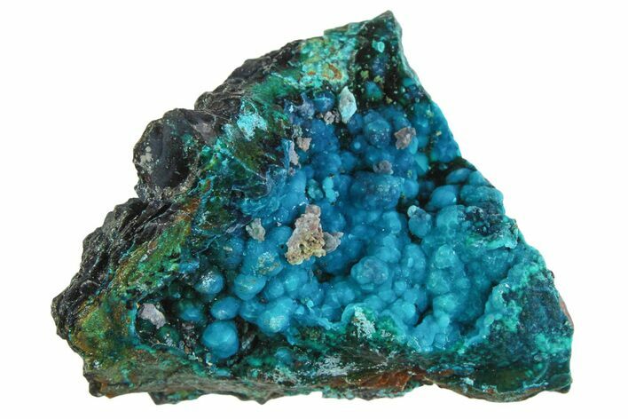 Vibrant Teal Chrysocolla Formation - Peru #358664